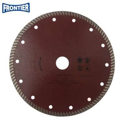 180*1.8/1.2*7*110*22.23mm Hot Press diamond fine turbo saw blade for cutting hard ceramic tile