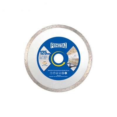 125mm continuous rim circular diamond saw blade for cutting concrete,marble and title