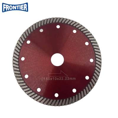 125*2.4/1.4*10*78*22.23mm Hot Press 6inch CN supplier turbo diamond circular saw blade for dry cutting disc ceramic tile