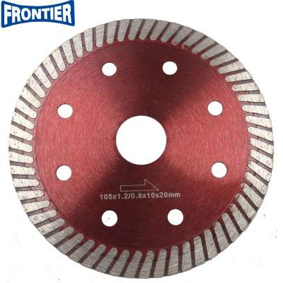 4inch 105x1.2x10x20mm ultra thin 1.2mm thickness CN supplier turbo diamond circular saw blade for dry cutting disc ceramic tile